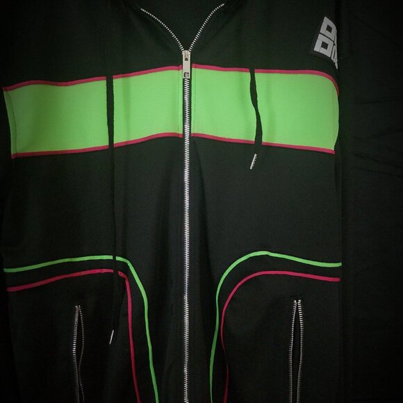 Demolition Medium Multicolor Jacket A STUNNER Pink And Green - Picture 9 of 12